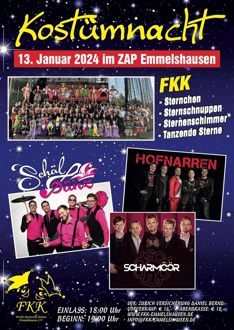 Plakat Kostümnacht 2024